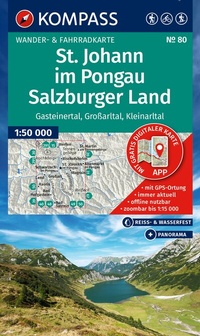 Abbildung von: KOMPASS Wanderkarte 80 St. Johann im Pongau, Salzburger Land 1:50.000 - KOMPASS-Karten