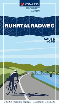 Abbildung von: KOMPASS Fahrrad-Tourenkarte Ruhrtalradweg 1:50.000 - KOMPASS-Karten