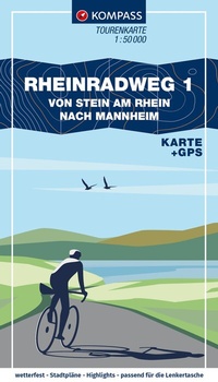 Abbildung von: KOMPASS Fahrrad-Tourenkarte Rheinradweg 1 1:50.000 - KOMPASS-Karten