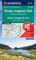 Abbildung von: KOMPASS Wanderkarten-Set 2222 Elsass, Vogesen Süd / Alsace, Vosges du Sud, Colmar, Mülhausen / Mulhouse (2 Karten) 1:50.000 - KOMPASS-Karten