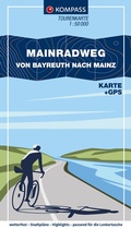 Abbildung von: KOMPASS Fahrrad-Tourenkarte Main-Radweg, Von Bayreuth nach Mainz 1:50.000 - KOMPASS-Karten