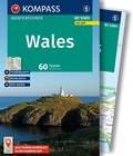 Cover: KOMPASS Wanderf&uuml;hrer Wales, 60 Touren mit Extra-Tourenkarte - KOMPASS-Karten