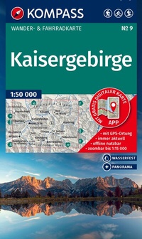 Abbildung von: KOMPASS Wanderkarte 9 Kaisergebirge 1:50.000 - KOMPASS-Karten