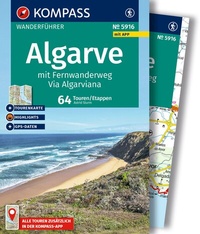 Abbildung von: KOMPASS Wanderführer Algarve mit Fernwanderweg Via Algarviana, 64 Touren / Etappen mit Extra-Tourenkarte - KOMPASS-Karten