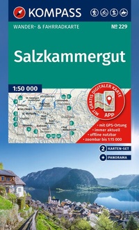 Abbildung von: KOMPASS Wanderkarten-Set 229 Salzkammergut (2 Karten) 1:50.000 - KOMPASS-Karten