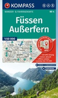 Cover: KOMPASS Wanderkarte 4 F&uuml;ssen, Au&szlig;erfern 1:50.000 - KOMPASS-Karten