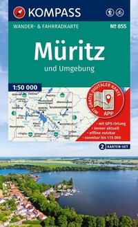 Abbildung von: KOMPASS Wanderkarten-Set 855 Müritz und Umgebung (2 Karten) 1:50.000 - KOMPASS-Karten