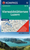 Cover: KOMPASS Wanderkarte 116 Vierwaldst&auml;ttersee, Luzern 1:40.000 - KOMPASS-Karten
