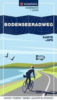 Abbildung von: KOMPASS Fahrrad-Tourenkarte Bodenseeradweg 1:50.000 - KOMPASS-Karten