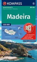 Abbildung von: KOMPASS Wanderkarte 234 Madeira 1:50.000 - KOMPASS-Karten