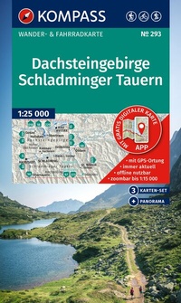 Abbildung von: KOMPASS Wanderkarten-Set 293 Dachsteingebirge, Schladminger Tauern (3 Karten) 1:25.000 - KOMPASS-Karten