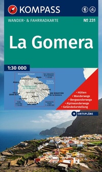 Abbildung von: KOMPASS Wanderkarte 231 La Gomera 1:30.000 - KOMPASS-Karten