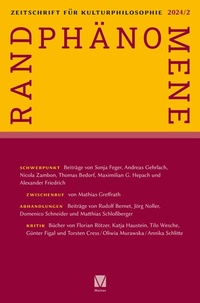 Abbildung von: Randphänomene - Meiner