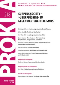 Abbildung von: Surplus Society - »Überflüssige« im Gegenwartskapitalismus - Bertz und Fischer