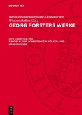 Cover: Kleine Schriften zur V&ouml;lker- und L&auml;nderkunde - De Gruyter