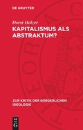 Cover: Kapitalismus als Abstraktum? - De Gruyter