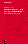 Cover: Zur Anthropologie des 18. Jahrhunderts - De Gruyter