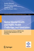 Cover: Global Mental Health and Public Health Challenges and Innovation - Springer