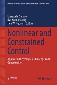 Enlarge image Cover: Nonlinear and Constrained Control - Springer
