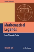 Cover: Mathematical Legends - Springer Nature Switzerland AG