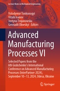 Cover: Advanced Manufacturing Processes VI - Springer