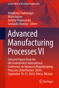 Cover: Advanced Manufacturing Processes VI - Springer