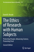Cover: The Ethics of Research with Human Subjects - Springer