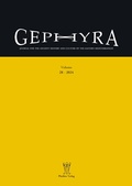 Cover: Gephyra 28, 2024 - Phoibos Verlag