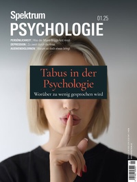 Abbildung von: Spektrum Psychologie 1/2025 - Tabus in der Psychologie - Spektrum der Wissenschaft