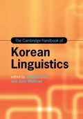 Cover: The Cambridge Handbook of Korean Linguistics - Cambridge University Press