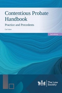 Abbildung von: Contentious Probate Handbook - The Law Society
