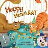Enlarge image Cover: Happy HanukKAT - Lerner Publishing Group