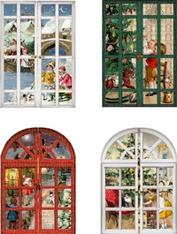 Abbildung von: Mini-Adventskalender - Nostalgische Adventsfenster - Coppenrath