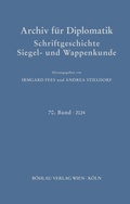Cover: Archiv f&uuml;r Diplomatik, Schriftgeschichte, Siegel- und Wappenkunde - B&ouml;hlau