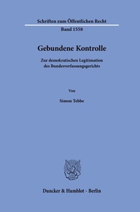 Abbildung von: Gebundene Kontrolle - Duncker & Humblot