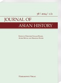 Cover: Journal of Asian History 58 (2024)1+2 - Harrassowitz Verlag
