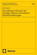 Bild: Die Haftung im Konzern bei Vorliegen interner und externer Patronatserklärungen - Nomos