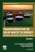 Cover: Transformation of Solid Waste to Energy: Volume 1 - Woodhead Publishing