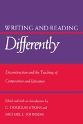 Cover: Writing and Reading Differently - University Press of Kansas
