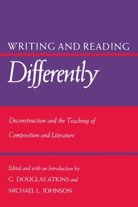 Enlarge image Cover: Writing and Reading Differently - University Press of Kansas