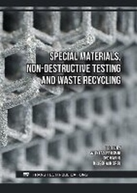 Enlarge image Cover: Special Materials, Non-Destructive Testing and Waste Recycling - Trans Tech Publications Ltd