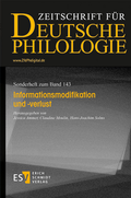 Cover: Informationsmodifikation und -verlust - Erich Schmidt Verlag