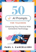 Cover: Fifty AI Prompts for Teachers - Solution Tree Press