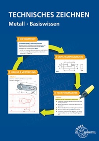 Enlarge image Cover: Technisches Zeichnen Metall Basiswissen - Europa-Lehrmittel