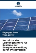 Cover: Korrektur des Leistungsfaktors fuer Systeme zur Energieumwandlung durch Photovoltaik - Verlag Unser Wissen