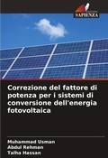 Cover: Correzione del fattore di potenza per i sistemi di conversione dell'energia fotovoltaica - Edizioni Sapienza