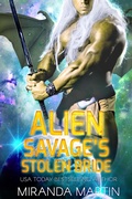 Cover: Alien Savage's Stolen Bride (Draconian Warriors, #7) - Looking Glass Publications Inc