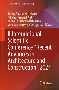 Abbildung von: II International Scientific Conference "Recent Advances in Architecture and Construction" 2024 - Springer