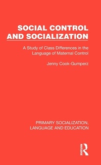 Enlarge image Cover: Social Control and Socialization - Routledge