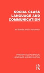 Cover: Social Class, Language and Communication - Routledge